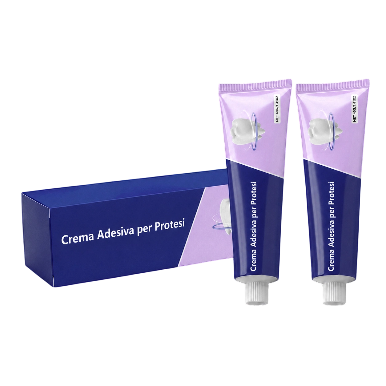 2x Crema Adesiva per Protesi