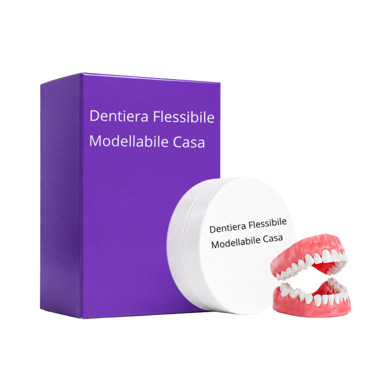 1x Dentiera Flessibile Modellabile Casa