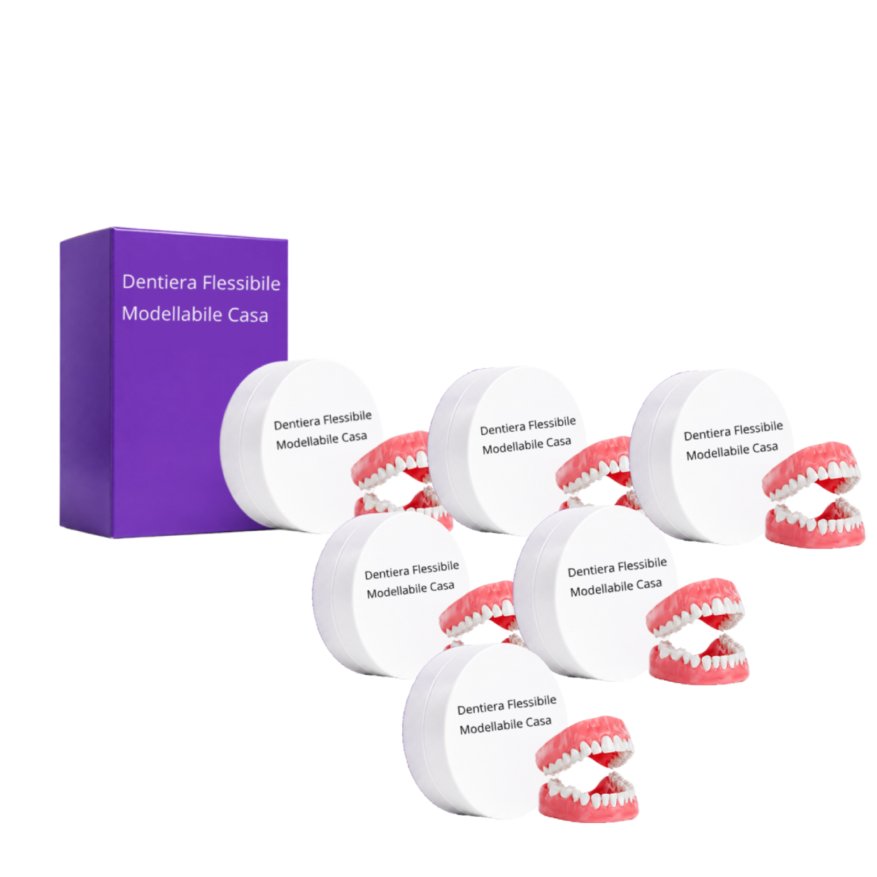 Dentiera Flessibile Modellabile Casa